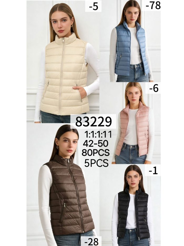 Chaleco acolchado cremallera