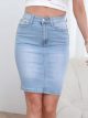 Falda denim lápiz