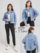 Embroidered denim overshirt