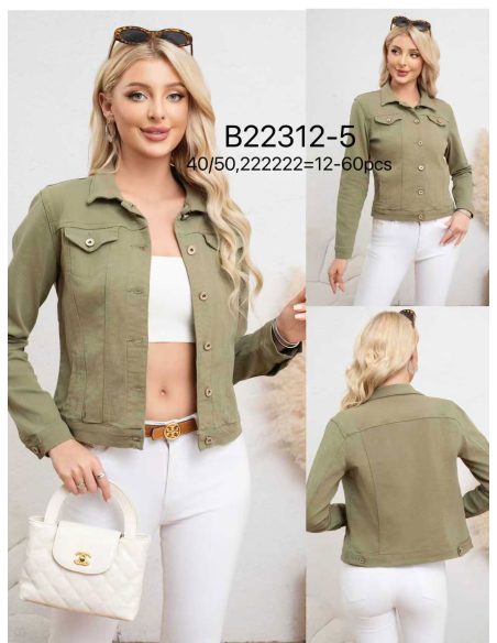 Cazadora denim básica talla grande