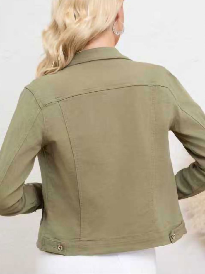 Cazadora denim básica talla grande