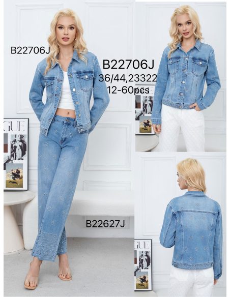 Embroidered denim jacket