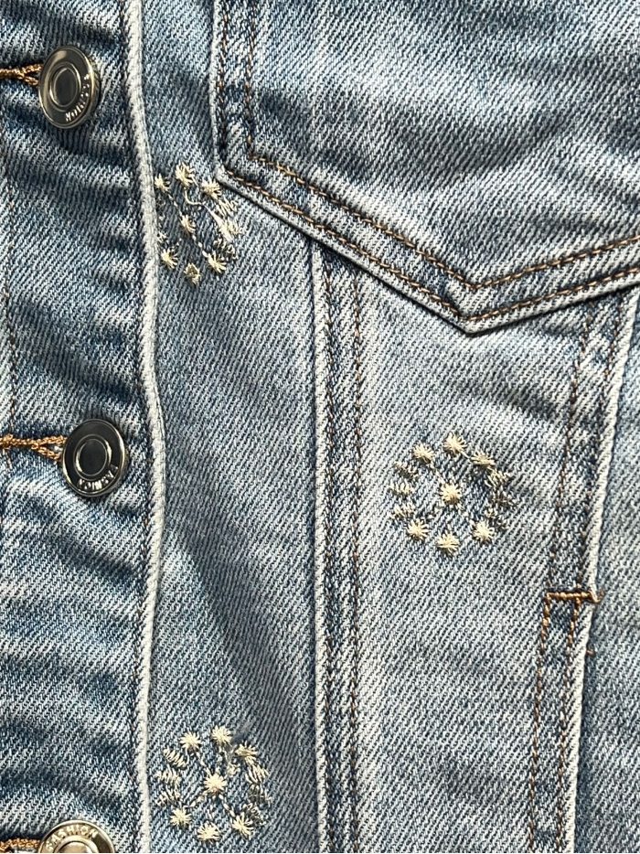 Embroidered denim jacket