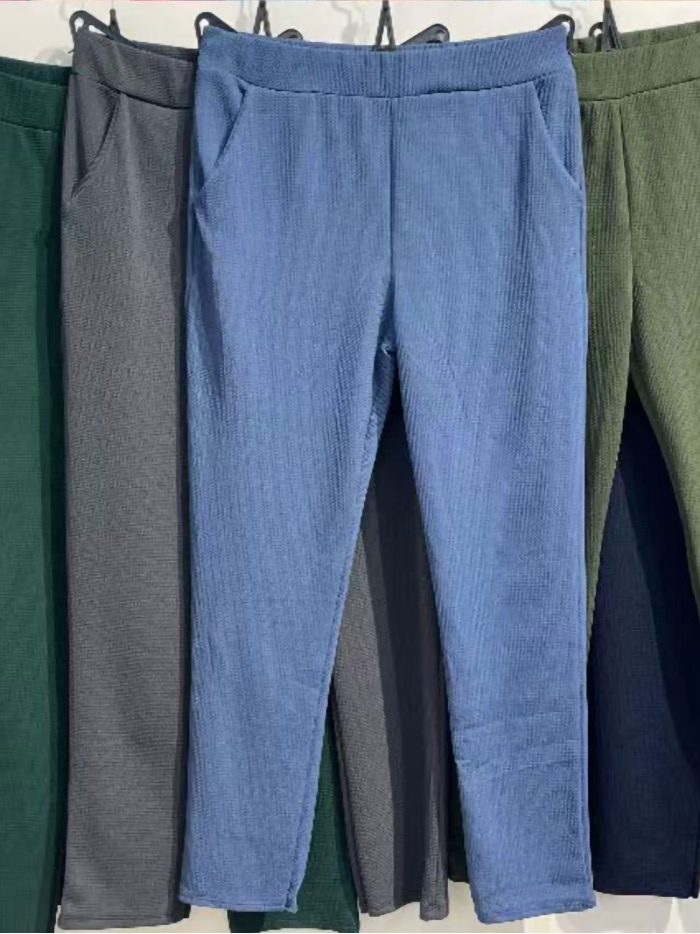 Pantalón elástico bolsillo