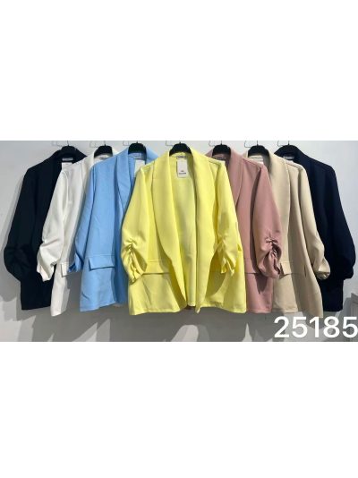 Blazer talla grande manga fruncida 2