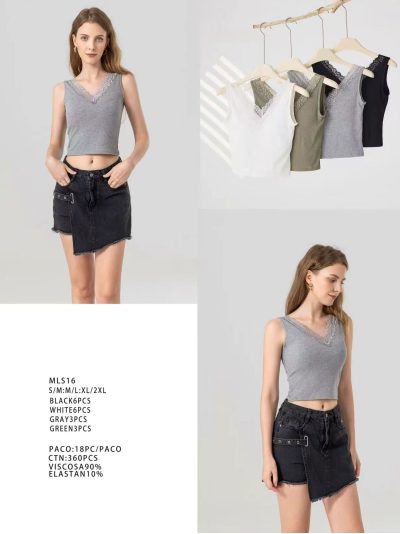 Haut de lingerie en dentelle avec soutien-gorge intégré 2