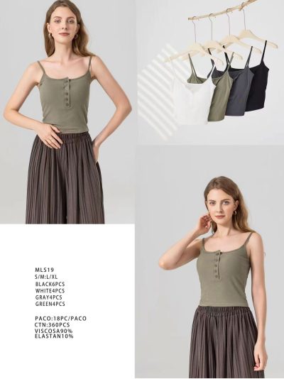 Top tirantes botones con sujetador 2