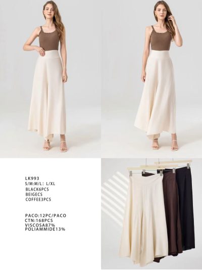 Pantalón falda midi 2