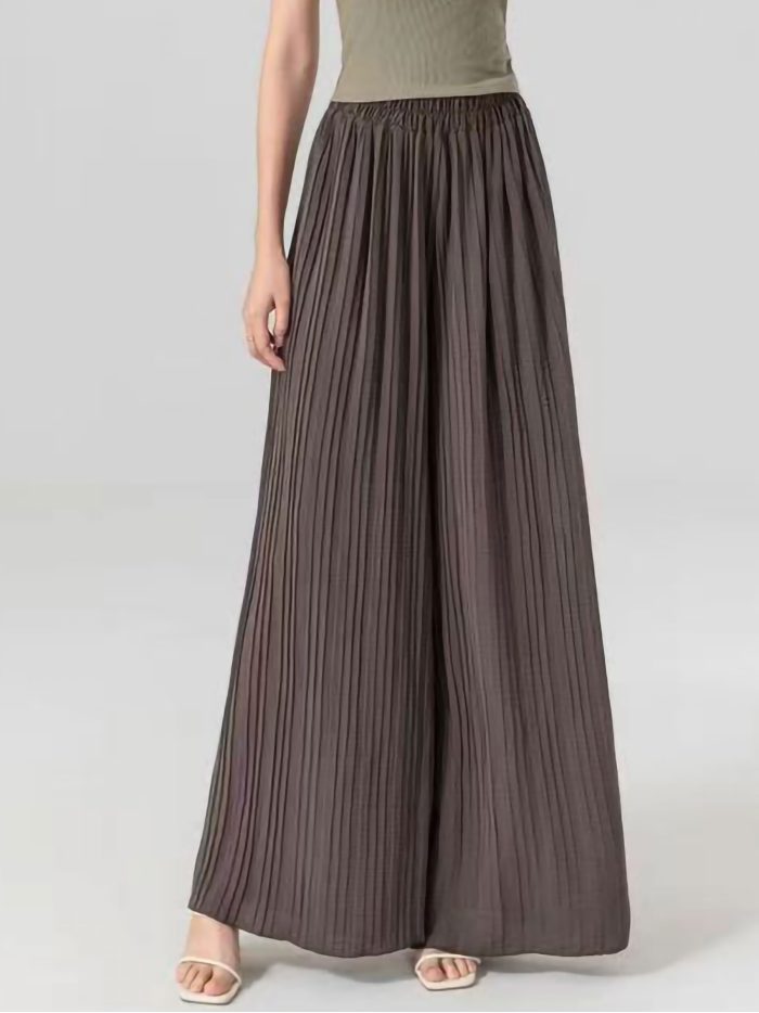Plissierte Palazzo-Hosen