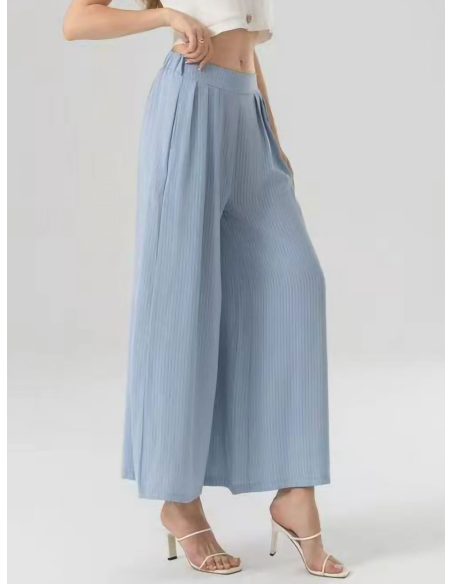 Pantalón palazzo liso pinzas