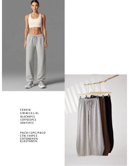 Pantalón chándal relaxed cintura elástica