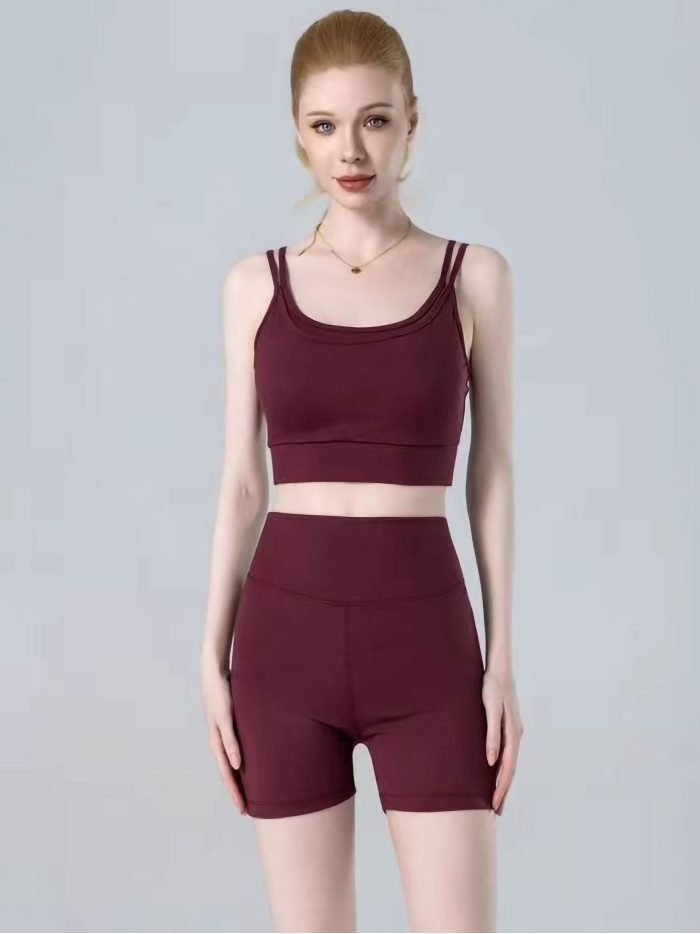 Conjunto Top yoga + short ciclista