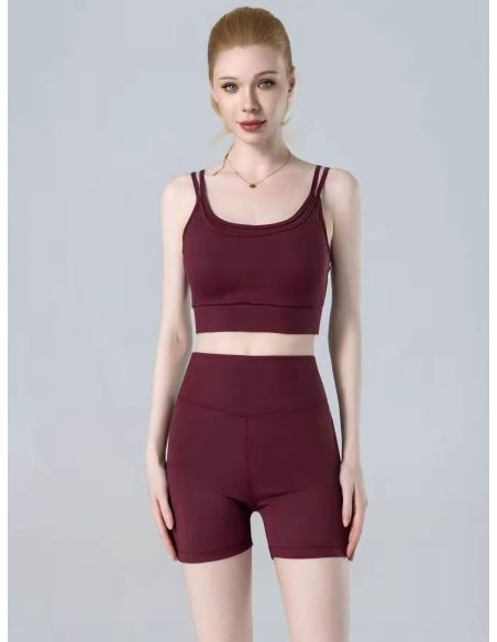 Conjunto Top yoga + short ciclista