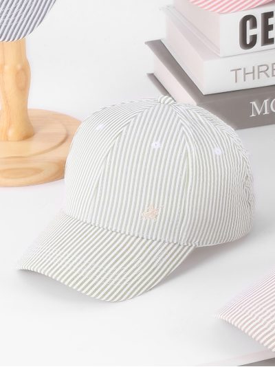 Gorra rayas finas bordado jinete