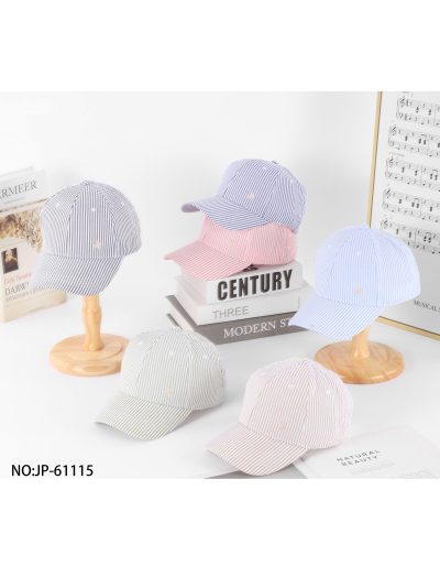 Gorra rayas finas bordado jinete 2