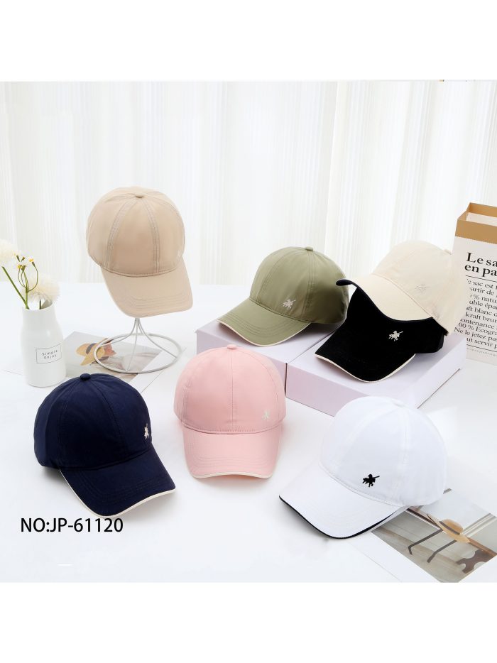 Gorra bordado jinete ribete en contraste