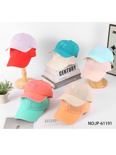 Gorra letras bordadas ribete en contraste 2