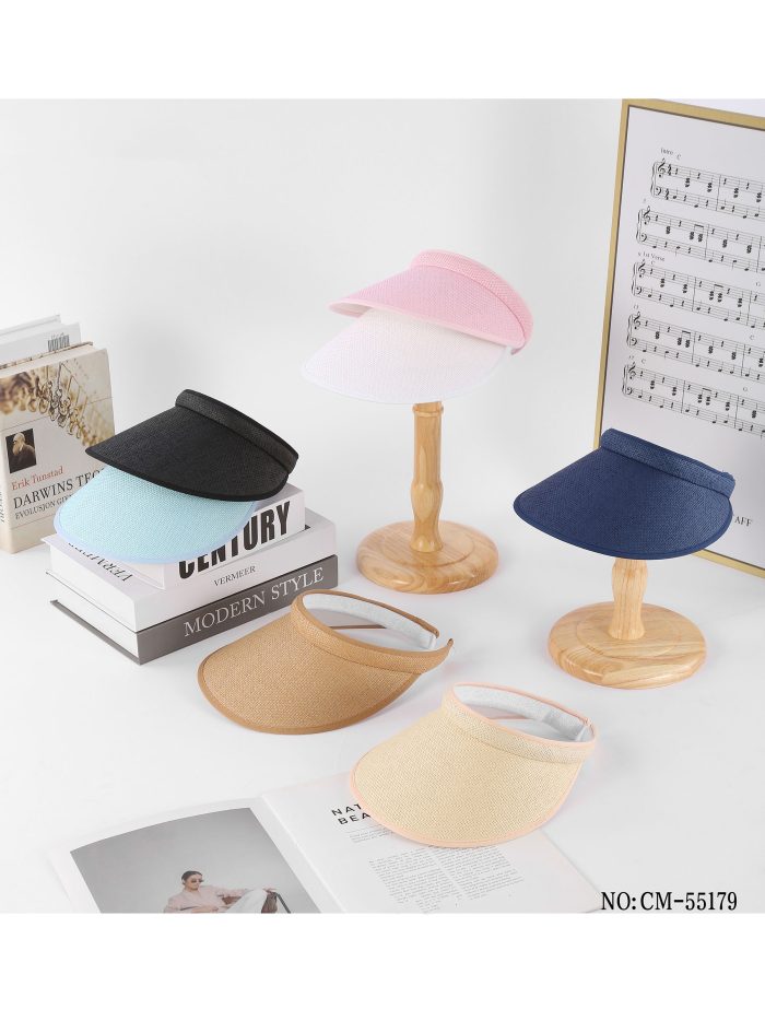 Gorra visera lisa efecto lino