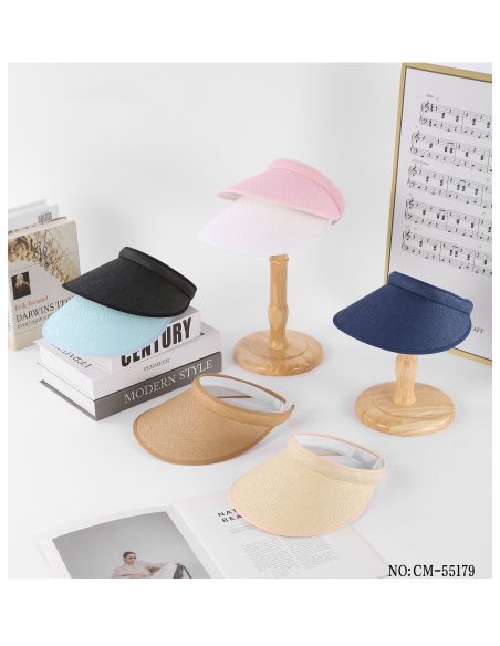 Gorra visera lisa efecto lino