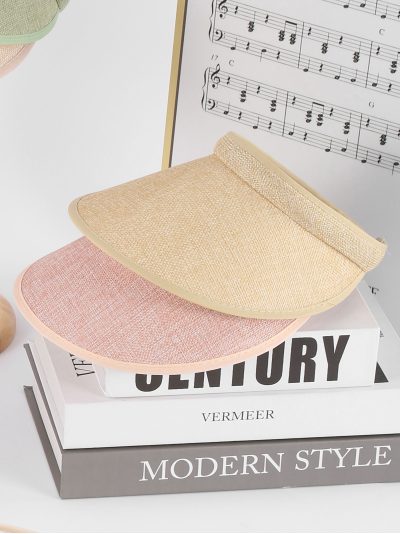 Gorra visera efecto lino