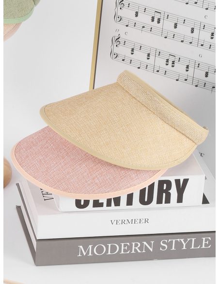 Gorra visera efecto lino