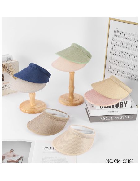 Gorra visera efecto lino