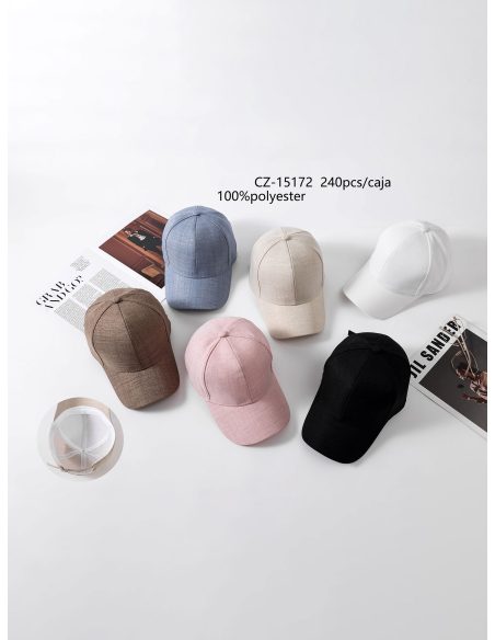 Gorra béisbol efecto lino