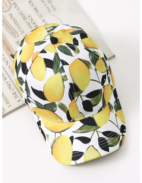 Gorra béisbol estampado limones