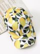 Gorra béisbol estampado limones