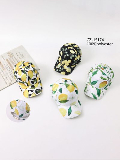 Gorra béisbol estampado limones 2