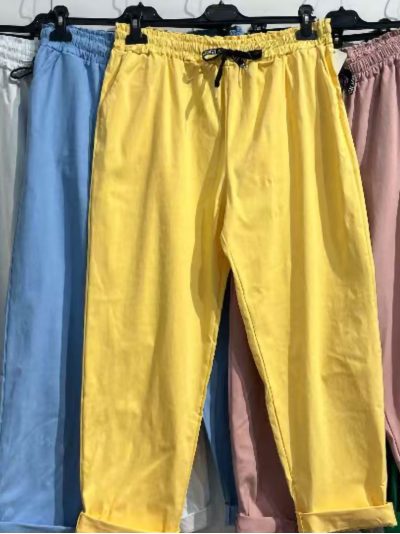 Pantalón jogger cintura elástica talla grande