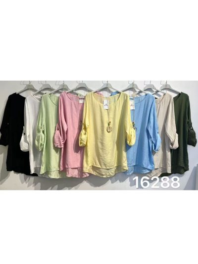 Blusa efecto arrugado collar 2