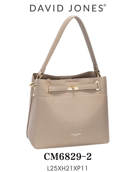 Bolso tote mini estructurado cierre metálico