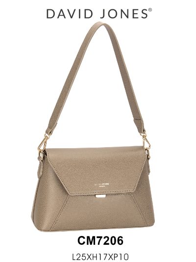 Bolso bandolera solapa geométrica