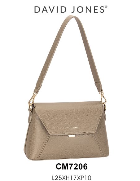 Geometrische Umhängetasche mit Klappe