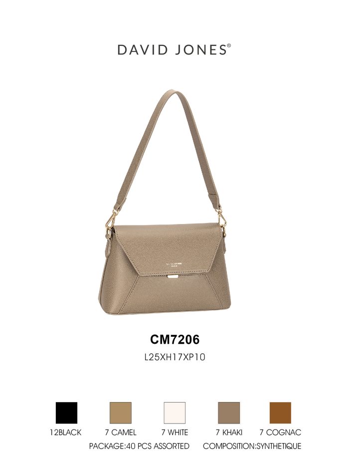 Geometrische Umhängetasche mit Klappe