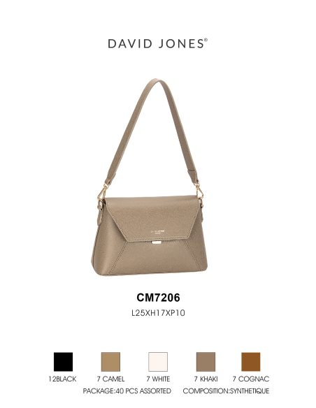 Geometrische Umhängetasche mit Klappe