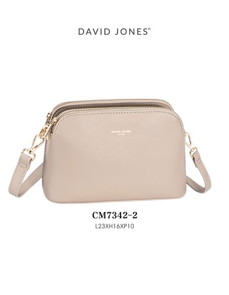 Bolso bandolera doble cremallera estilo cámara