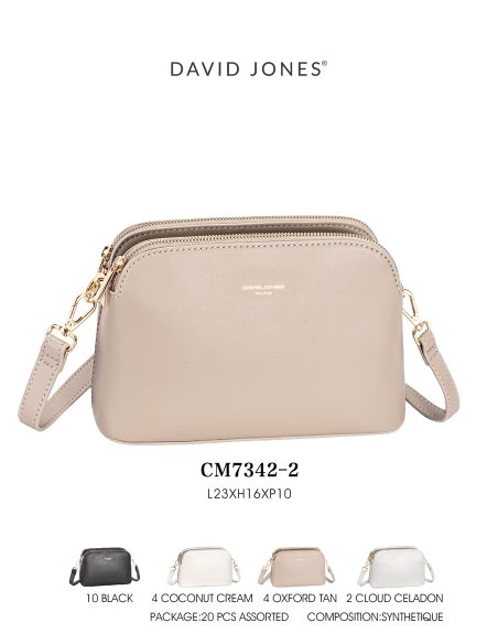 Bolso bandolera doble cremallera estilo cámara