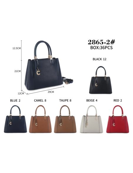 Bolso de mano estructurado colgante