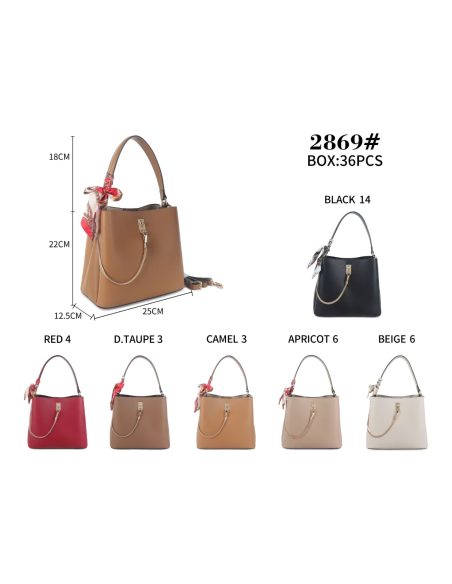 Bolso hobo cadena frontal y pañuelo