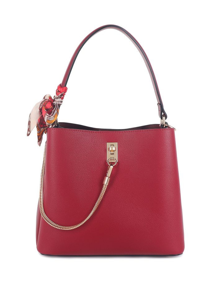 Bolso hobo cadena frontal y pañuelo