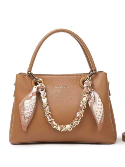 Bolso de mano compacto cadena decorativa