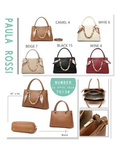 Bolso de mano compacto cadena decorativa 2