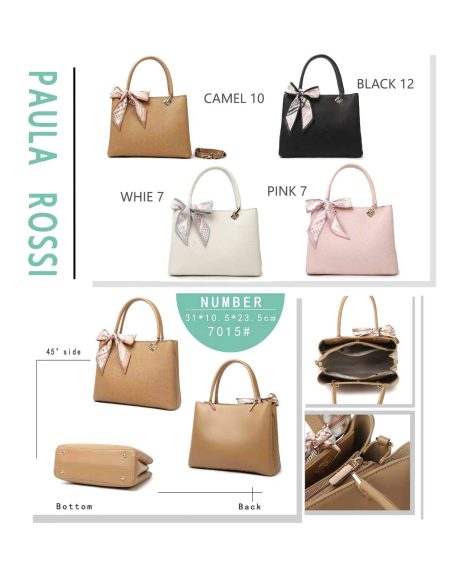 Bolso tote textura lazo lateral