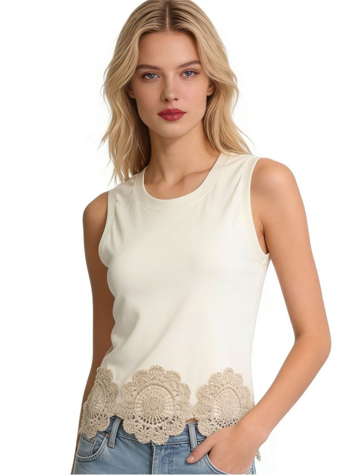 Blusa algodón bordado