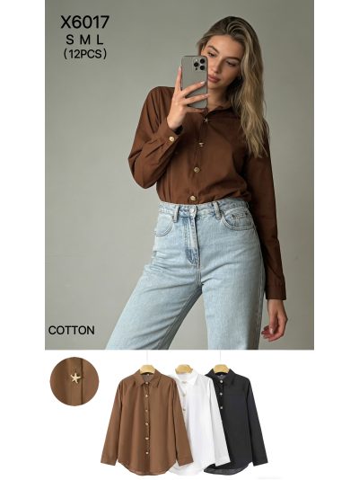 Camisa algodón botones estrella 2