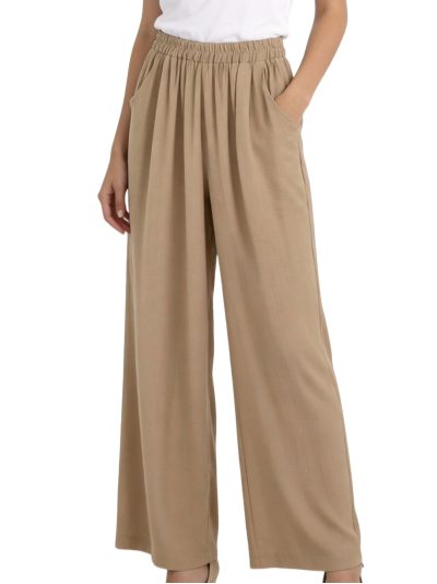 Pantalón palazzo lino