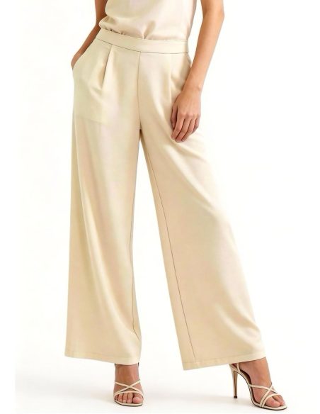 Pantaloni palazzo con pieghe