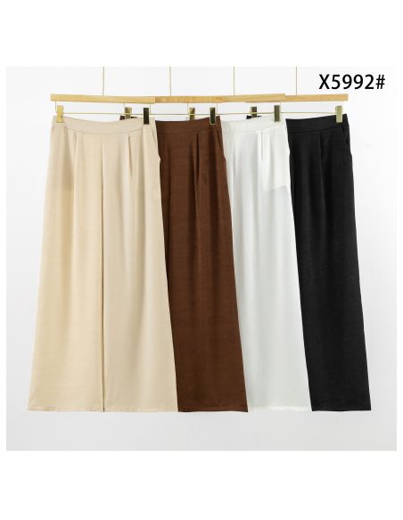 Pantaloni palazzo con pieghe